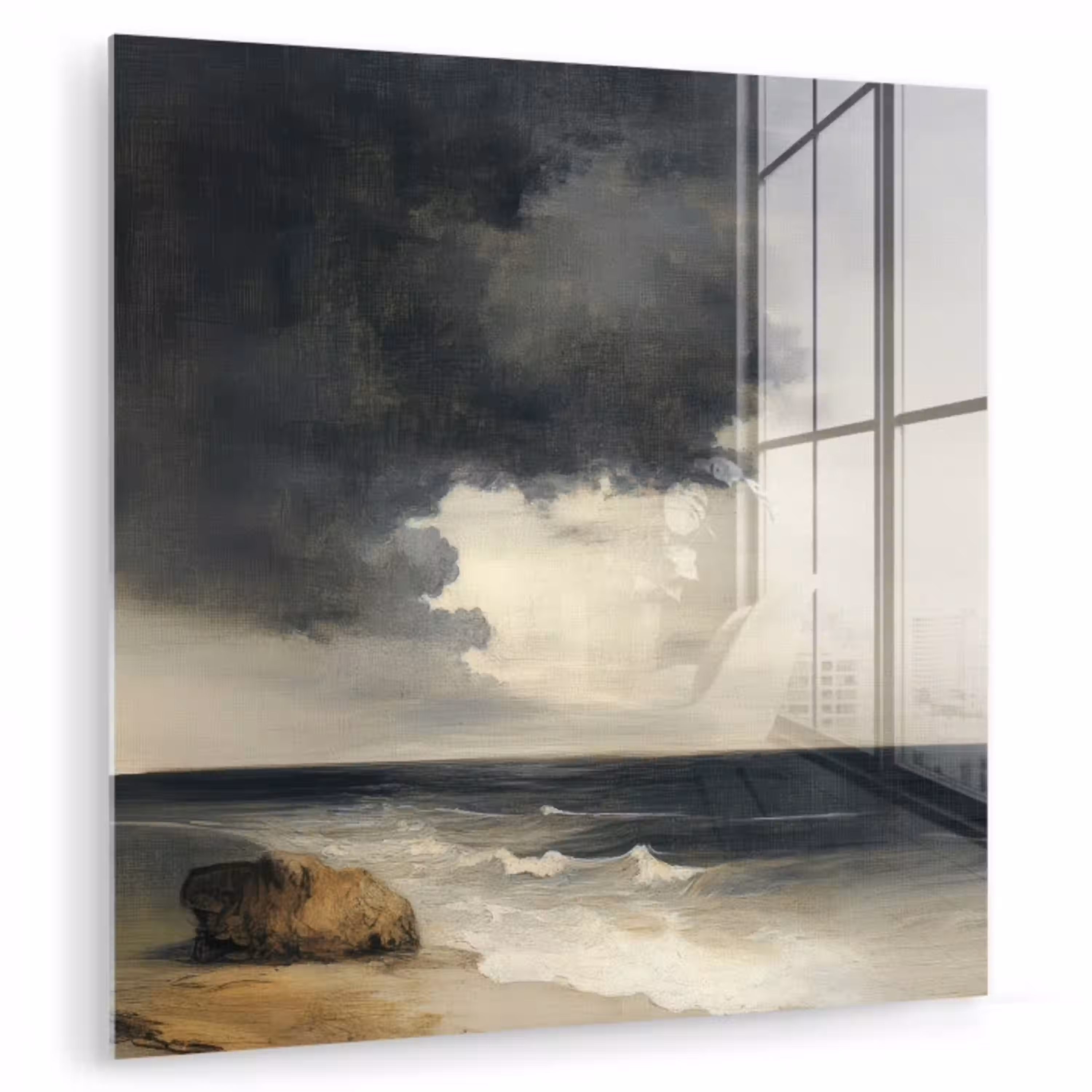 Kust - Golven - Rots - Storm plexiglas 5mm klein -zzzproduct_nieuw