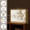 Bloem - Hout - Tarwe Light Box met batterij (Wandlamp) middel -USP_websiteoverzichtNL