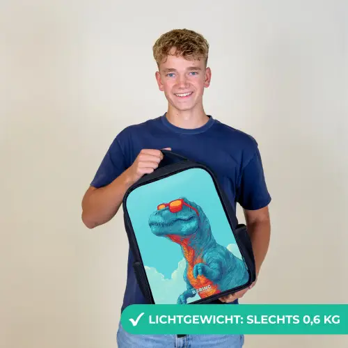 Dino met zonnebril Rugzak - Zwart middel -sfeer7_NL