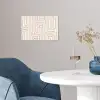 Decoratief - Labyrint - Beige poster papier klein -sfeer3