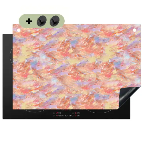 Abstract - Multi - Kleur - Verf Inductie beschemer met haakjes klein 777 -3d