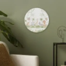 Dieren - Jungle - Pastel Akoestische PET Vilt - Rond klein -sfeer2