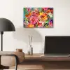Bloemen - Kunst - Schilderij - Botanisch aluminium wit klein -sfeer5