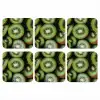 Kiwi - Fruit - Groen onderzetter kurk middel -3d
