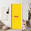 Smile - Geel - Roze deurposter klein -sfeer6