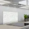 Golven - Patroon - Grijs keuken achterwand spatscherm klein 900 -3d_schuin