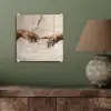 Adam - Michelangelo - Schilderij - Creation of Adam plexiglas 5mm klein -sfeer3
