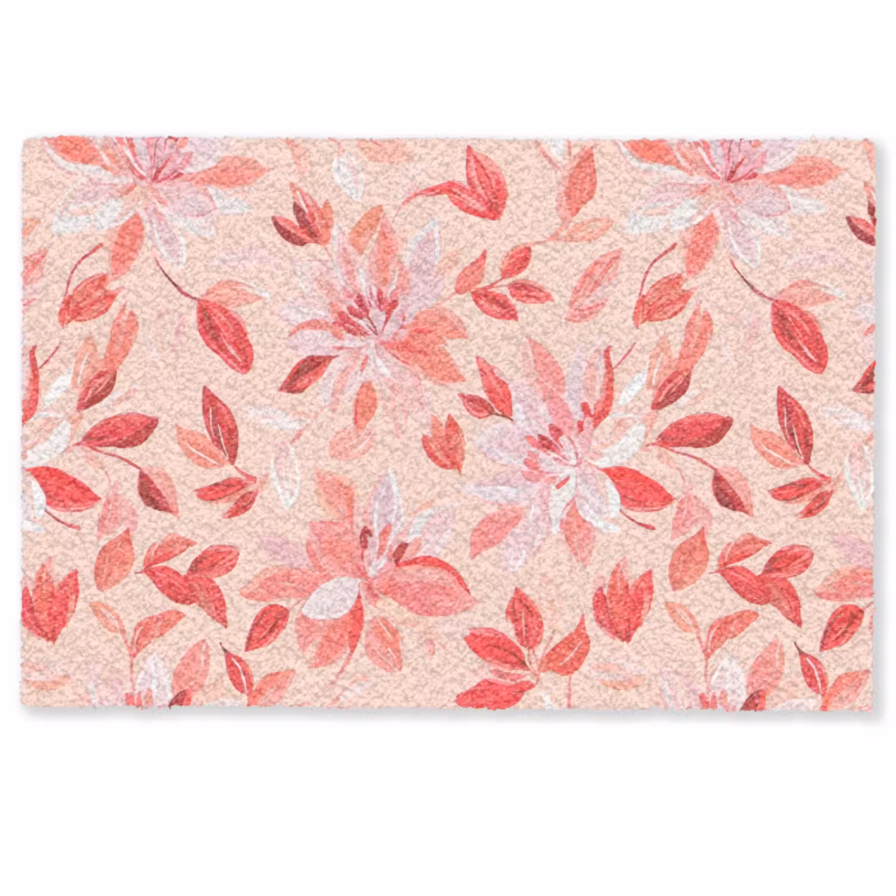 Botanisch - Bloemen - Rood Deurmat klein 898 -zkaufland3d