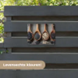 Houten - Lepels - Rijst - Zaden tuinposter los doek klein -sfeer3
