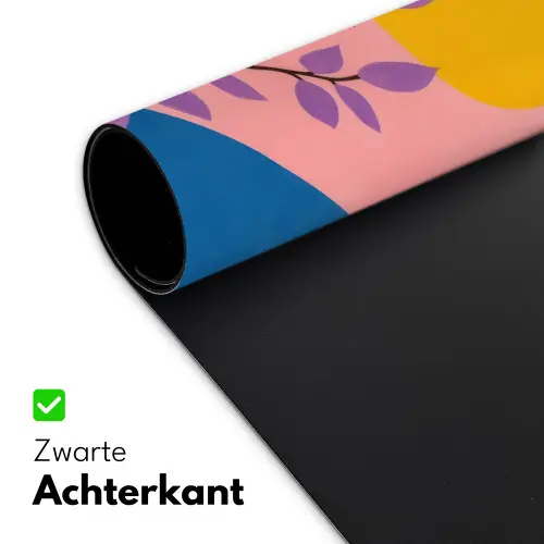 Bladeren - Zon - Abstracte vormen Muismat XXL klein -sfeer2