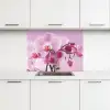Bloemen - Orchidee - Roze keuken achterwand 2 middel -3d