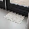 Wit - Penseelstreken - Reliëfeffect Deurmat klein 898 -sfeer2
