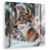 Wolf - Sneeuw - Winter - Dieren - Natuur - Sneeuw plexiglas 5mm klein -zzzproduct_nieuw