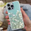 Stengels - Bloemen - Lucht - Wit Hoesje iPhone 16 Pro Max met koord klein -sfeer3