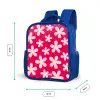 Madeliefjesmania hotpink Kinderrugzak - Blauw middel -productfoto_formaten