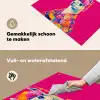 Lama - Kimono - Bloemenkrans - Felroze Inductie beschemer met haakjes klein -ky-schoon-nl