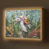 Schildpad - Zeewier - Mozaïek Light Box met batterij (Wandlamp) middel -z3d_website