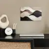 Golven - Abstract - Beige poster papier klein -sfeer1