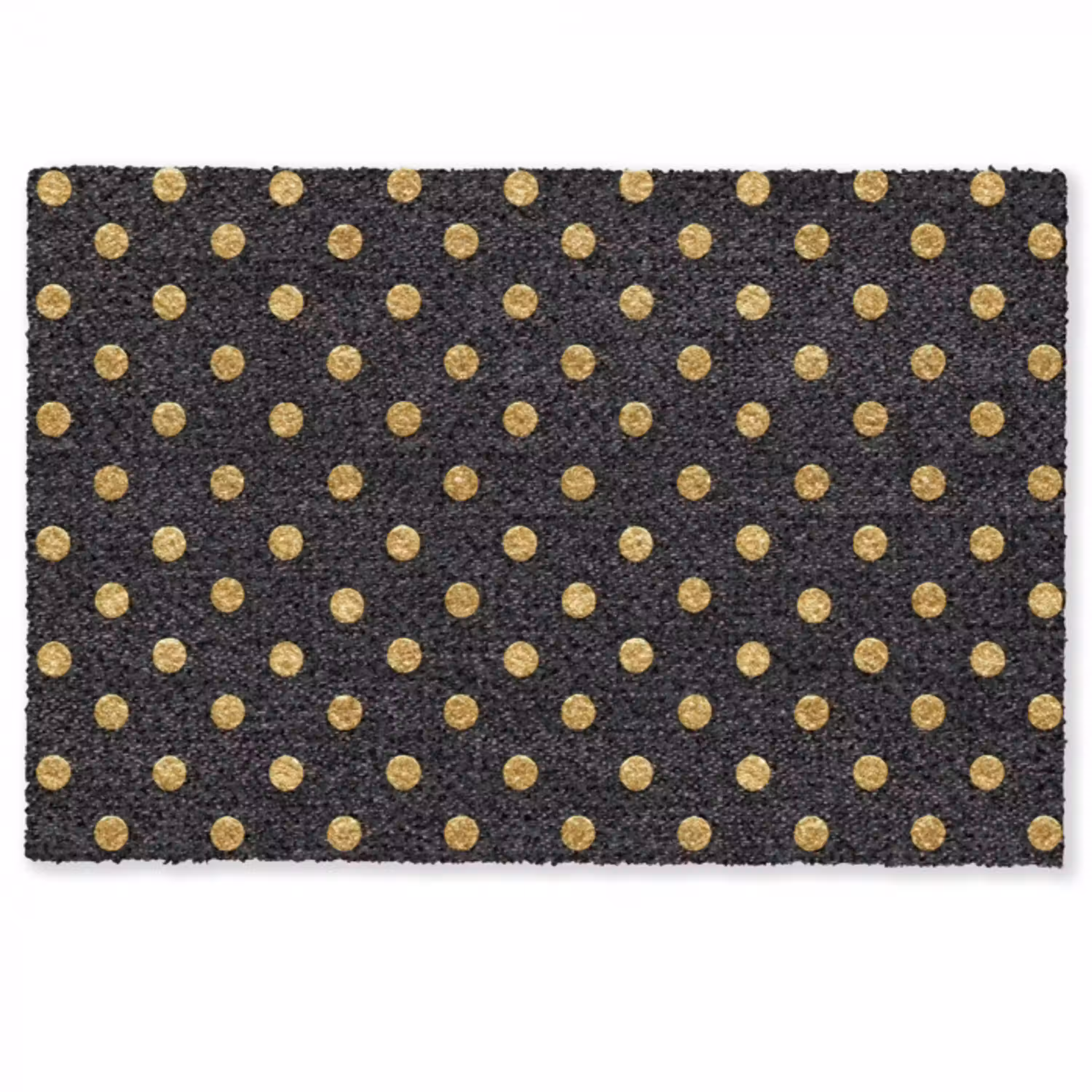 Polka Dot - Stippen - Goud - Zwart Deurmat klein 898 -zkaufland3d