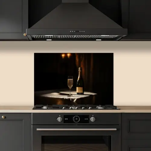 Prosecco - Bubbels - Sfeervol - Drank keuken achterwand spatscherm klein -sfeer1