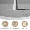 Basketbalpaal - Landschap - Zand - Wit Akoestische PET Vilt - Rond klein -closeup_NL