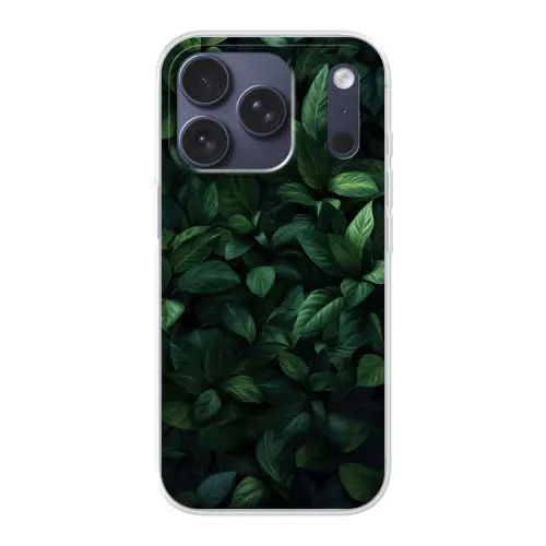 Bladeren - Ovaal - Groen - Nerven Telefoonhoesje iPhone 17 Pro klein -3d