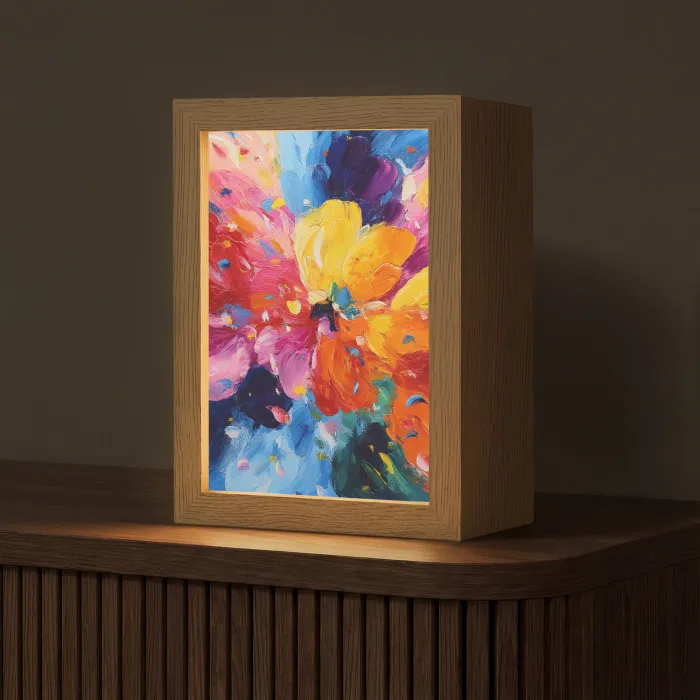 Golvend - Energie - warm Light Box met kabel (Tafellamp) klein -z3d_website