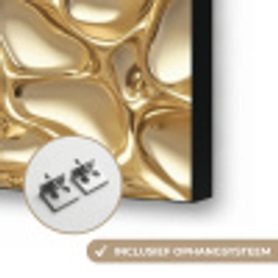 Abstract - Modern - Goud Textielframe zwart klein 947 -USP_ophangsysteemNL