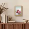 Auto - Rood - Cadeaus - Winter - Sneeuw - Kerst Light Box met kabel (Tafellamp) klein -sfeer2