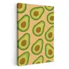 Avocado - Patroon - Groen - Pit KitchenYeah - Keuken - Canvas klein -3d