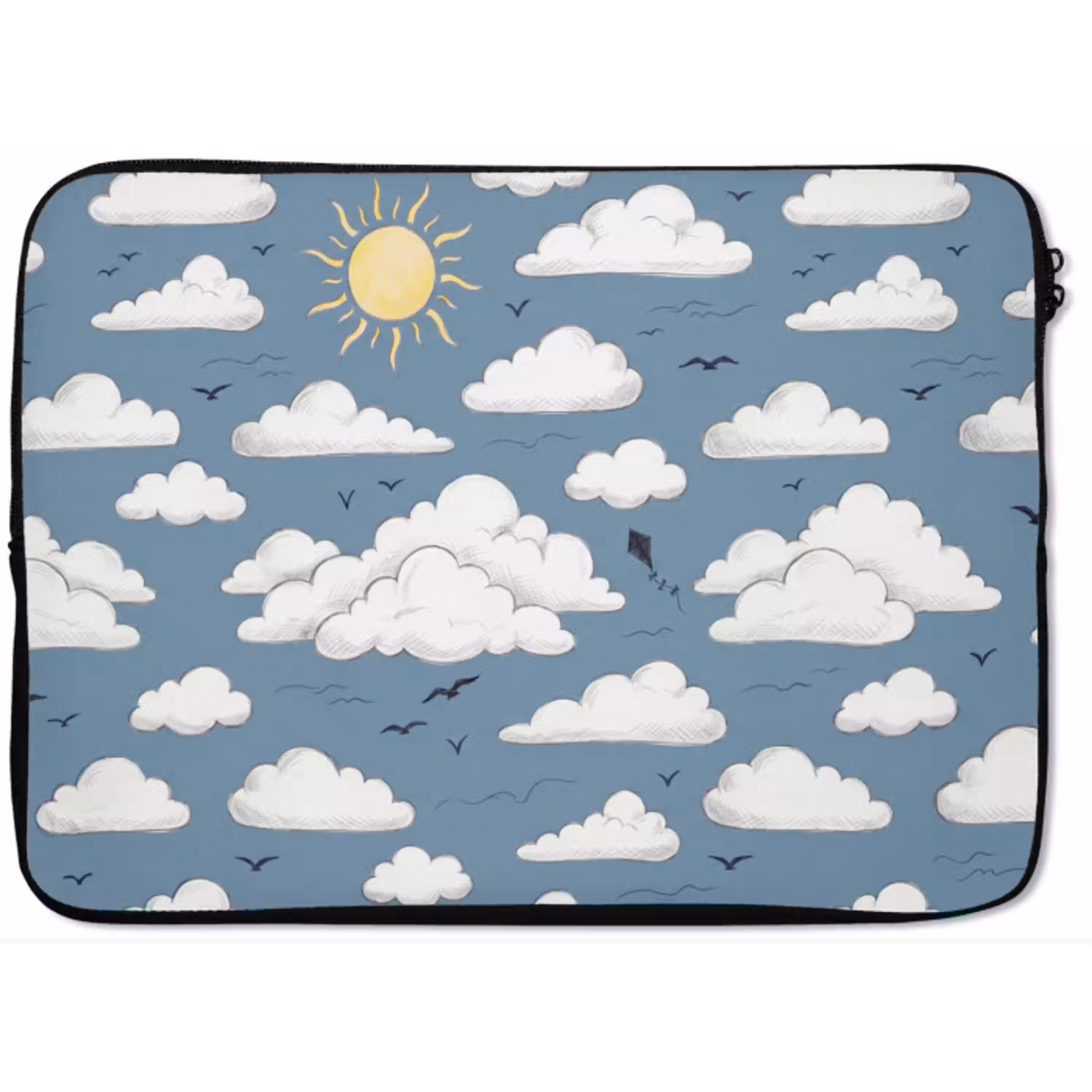 Lucht - Zon - Wolken - Natuur - Blauw laptophoes neopreen klein -zkaufland3dotto