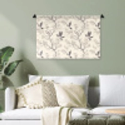 Takken - Vogels - Beige Wandkleed katoen klein 269 -sfeer7