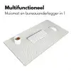 Golven - Ribbels - Wit Muismat XXL klein 681 -sfeer4