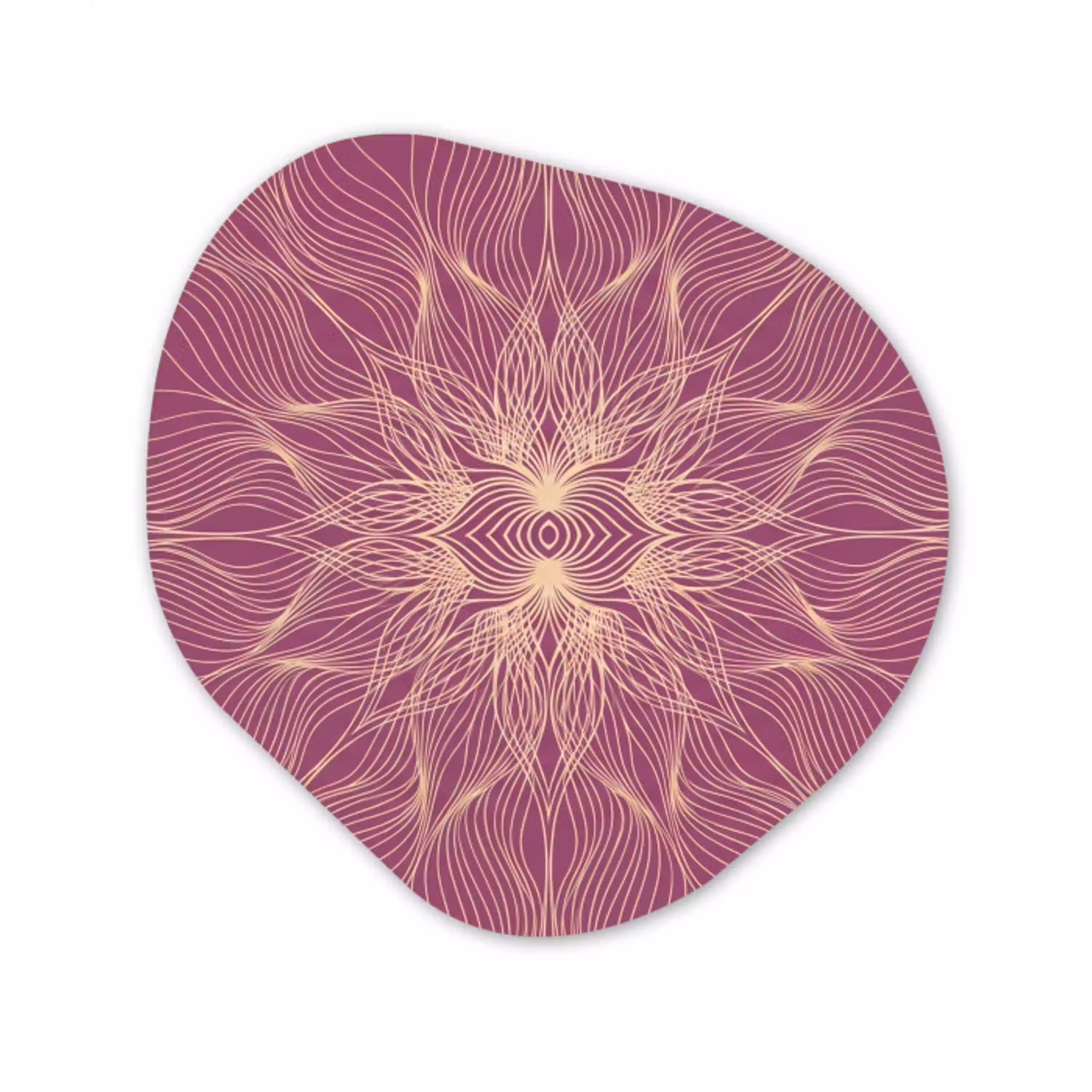 Lijnen - Patroon - Abstract Wandcirkel Organisch Forex 3mm klein -3d