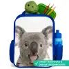 Schattige Koala Beer Kinderrugzak - Blauw middel -inhoud_NL