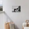 Vrouw - Paard - Artistiek tuinposter los doek klein -sfeer8