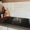 Siergras - Pluimen - Verlichting - Zwart Inductie beschermer vinyl 3mm klein -sfeer3