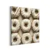 Donuts - Chocolade - Wit - Beige aluminium wit klein -3d