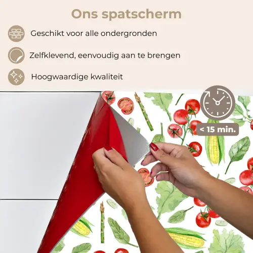 Groente - Tomaat - Maïs - Sla keuken achterwand spatscherm klein 900 -spatscherm_NL