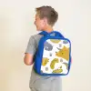 Dinosaurus - Patronen - Jongens - Dino - Kinderen Kinderrugzak - Blauw middel -sfeer2