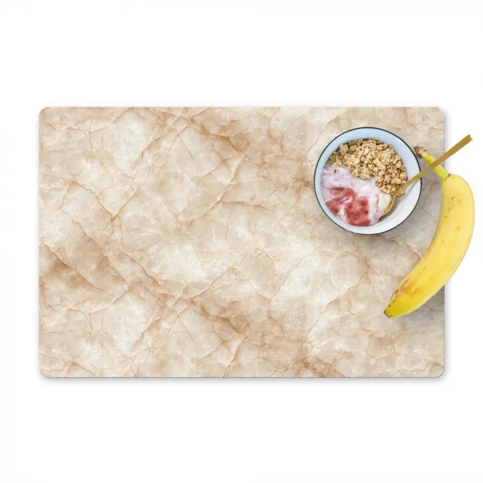 Kristalstructuur - Bruin - Marmer Placemat vinyl groot 368 -zzzproduct_Kitchenyeah-website