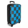 Squares - Zwart/Blauw NBS - Handbagage koffer - Kinderen Unisex middel -productfoto_3d