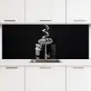 Kurkentrekker - Wijn - Zwart - Wit keuken achterwand 2 middel -3d