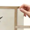 Japandi - Vogel - Groen Light Box met batterij (Wandlamp) middel -USP_websiteprintNL