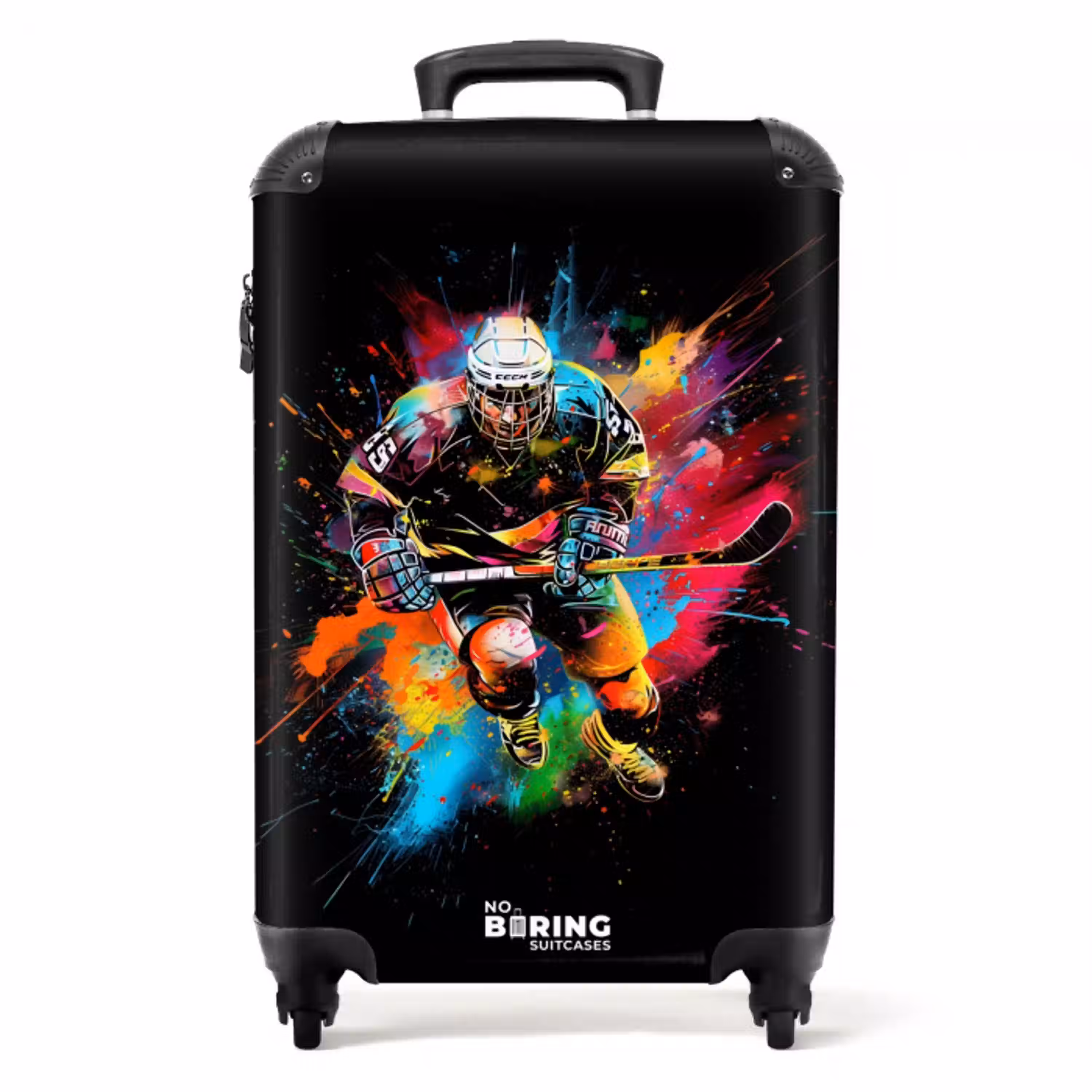 IJshockey met graffiti NBS - Handbagage koffer - Unisex middel -productfoto_recht