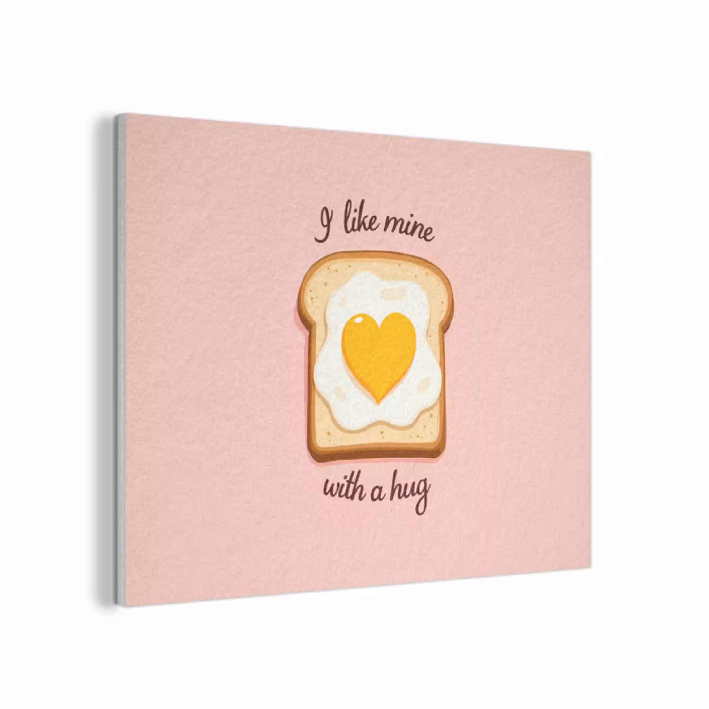 Brood - Illustratie - Quote - Roze PET vilt klein -3d