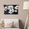 Bloemen - Wit - Abstract Wandkleed katoen klein -sfeer4