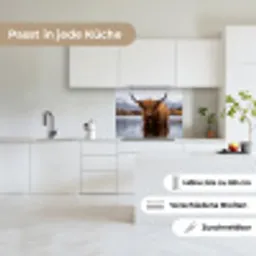 Schotse hooglander - Bruin - Water keuken achterwand 2 middel -sfeer4_DE