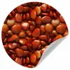 Rode - Glans -Stenen Wandcirkel behangsticker klein 186 -3d