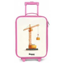 Torenkraan - Getekend - Oranje Kinderkoffer - Roze klein -zz3dotto
